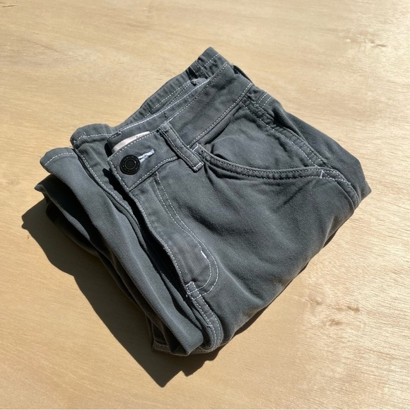 Women’s Size 0 24 High Rise Carpenter Green Grey Jeans SO - Picture 7 of 8